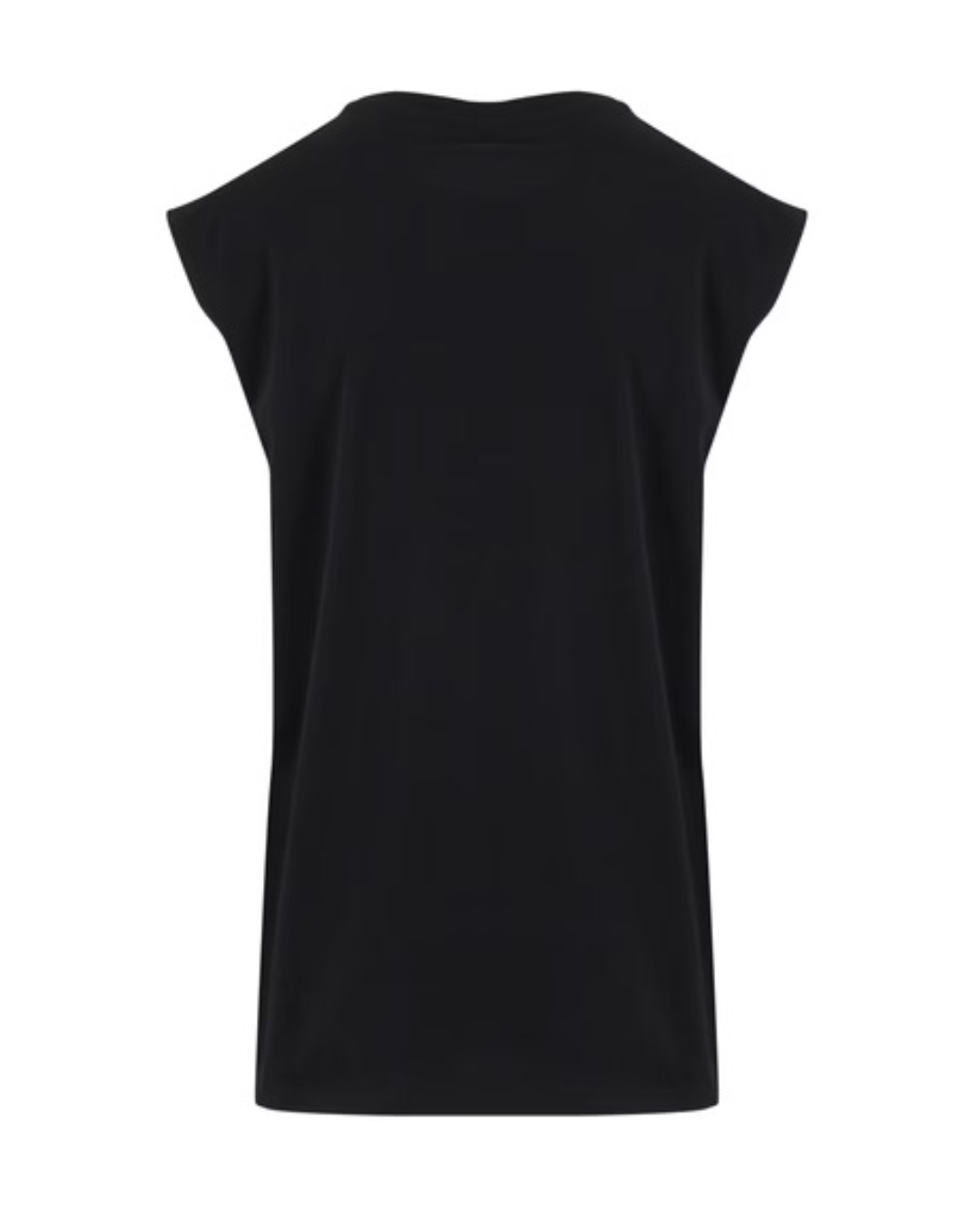 ORGANIC SLEEVELESS SHIRT - "Bring It On" - front - black
