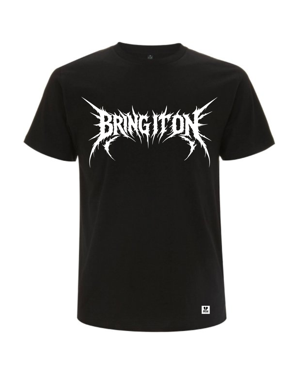 ORGANIC T-SHIRT - "Bring It On" - front - black