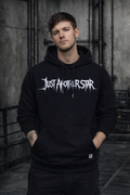 ORGANIC HOODIE - "Just Another Star" - front - black
