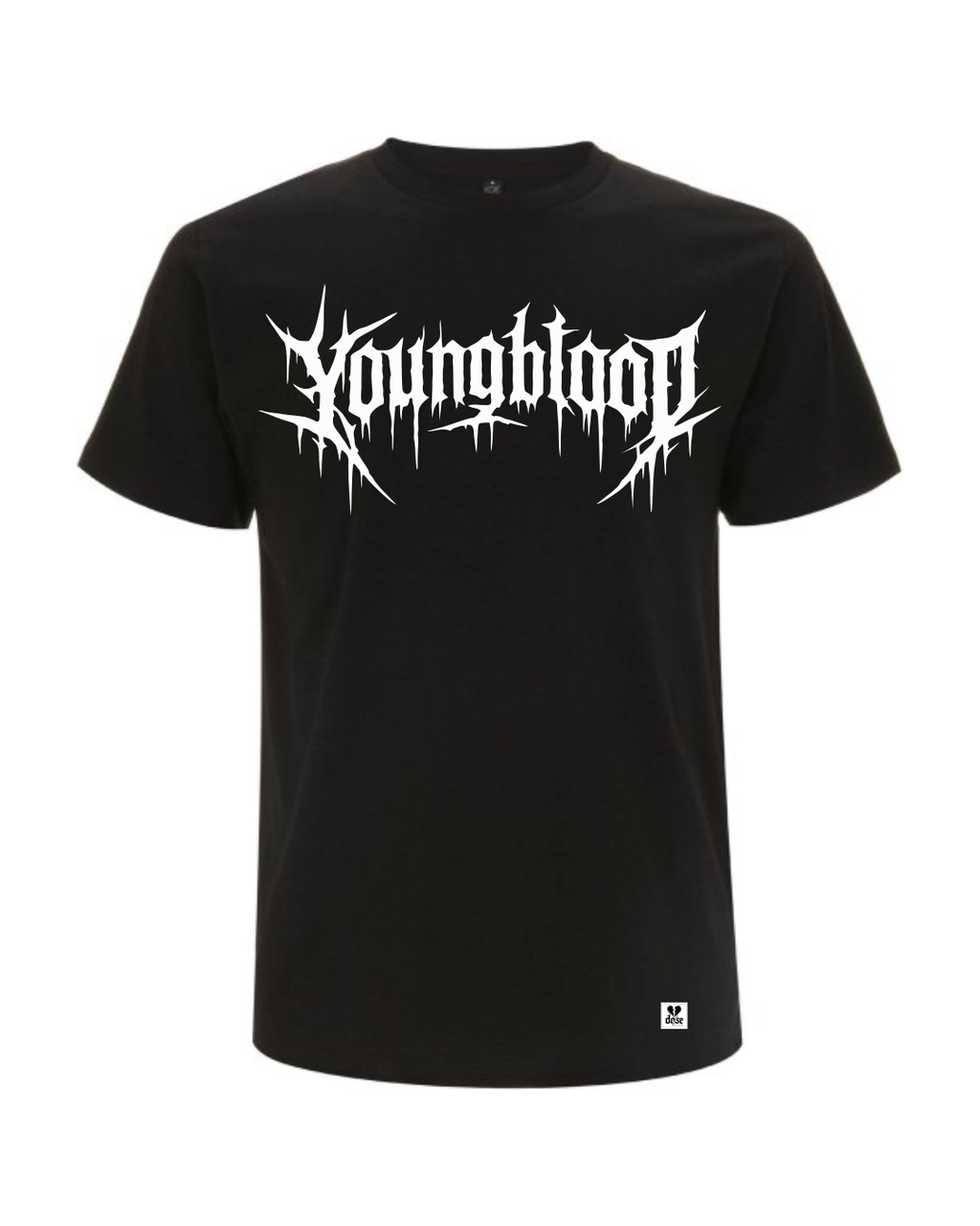 ORGANIC T-SHIRT - "Youngblood" - front - black