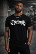 ORGANIC T-SHIRT - "Checkmate" - front - black