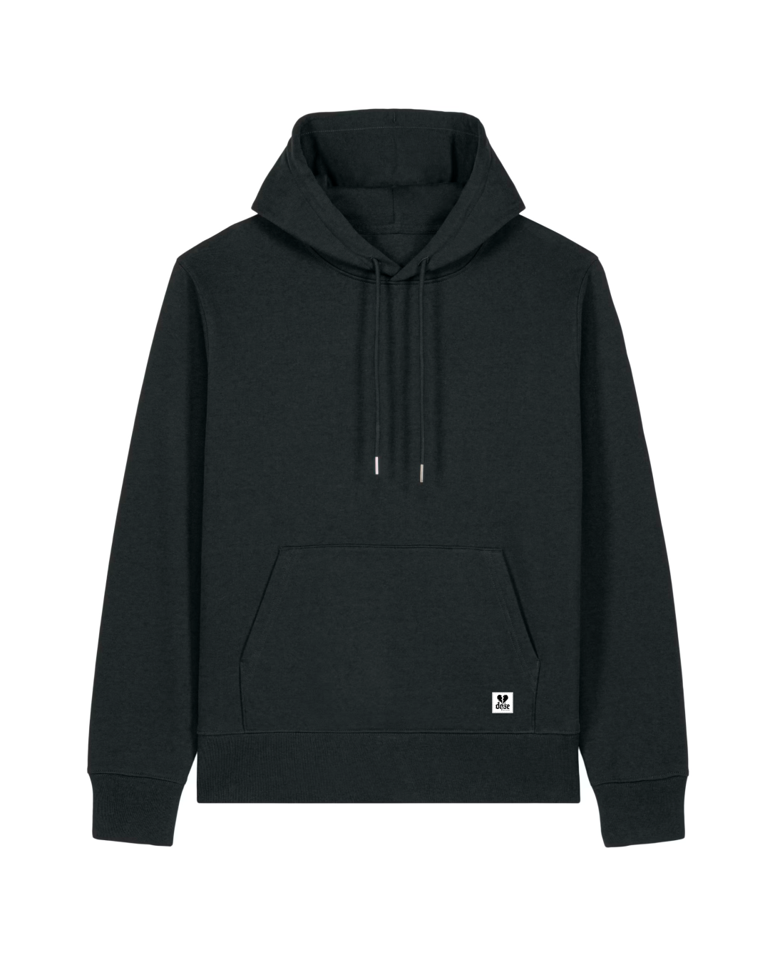 ORGANIC HOODIE - "Just Another Star" - backpiece - black