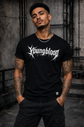 ORGANIC T-SHIRT - "Youngblood" - front - black
