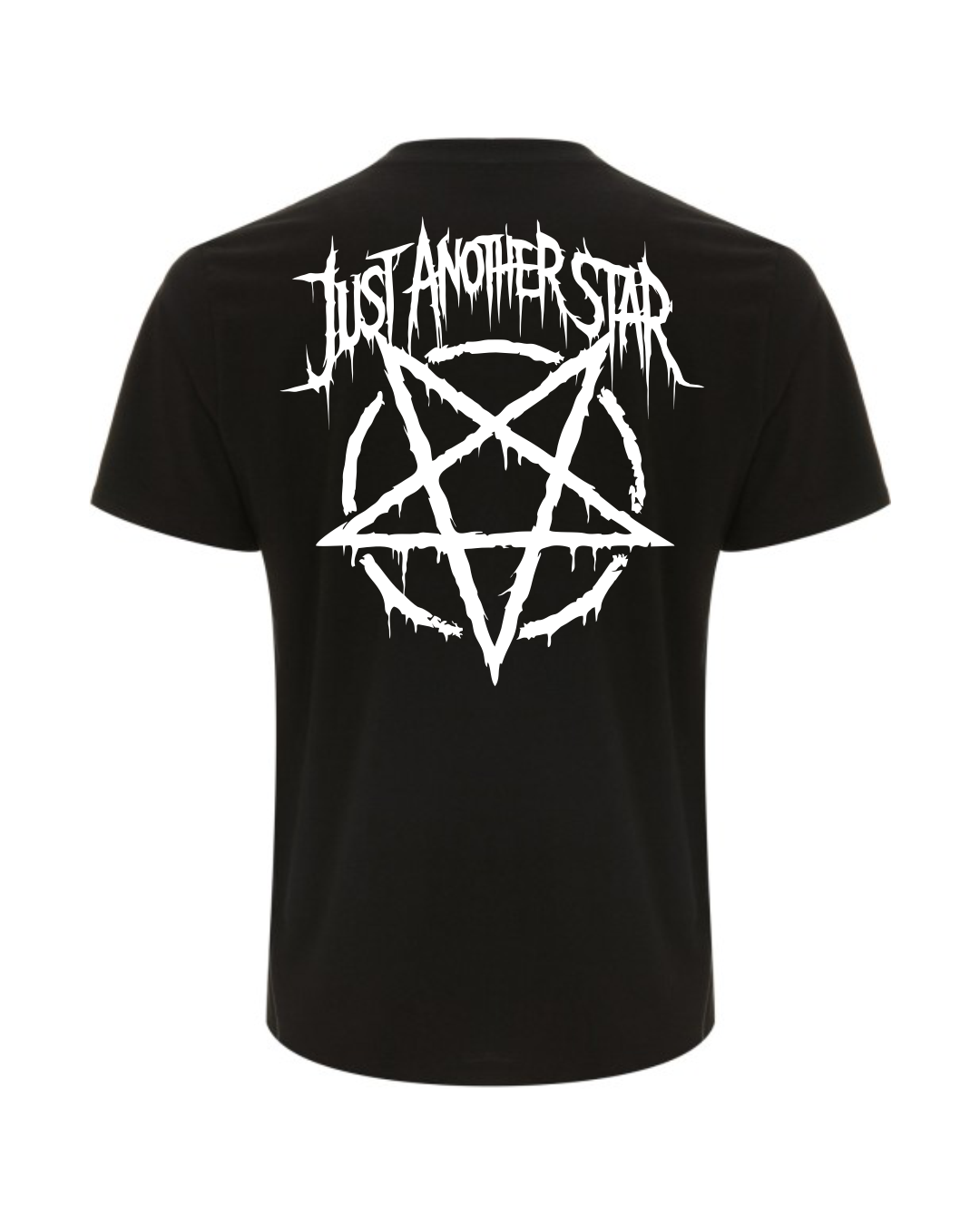 ORGANIC T-SHIRT - "Just Another Star" - backpiece - black