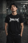 ORGANIC T-SHIRT - "Bring It On" - front - black